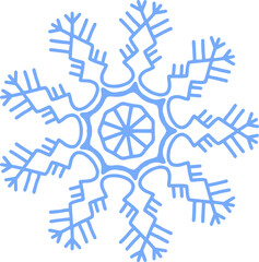 hand drawing sketch snowflake