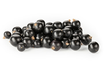 Black currant on a white background.