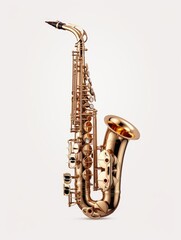saxophone isolated on white background