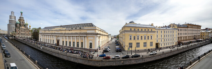 Griboyedov Canal and Church of the Savior on Spilled Blood in St. Petersburg