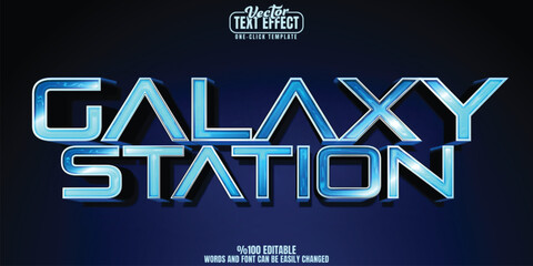 Galaxy editable text effect, customizable space and alien 3D font style © LetsSmile