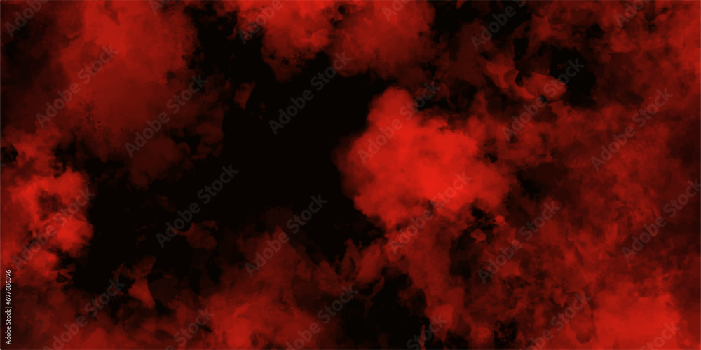 Wall mural abstract background with scary red and black horror background. textured smoke. abstract background 