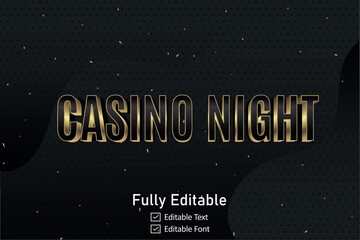 Casino game text effect 
