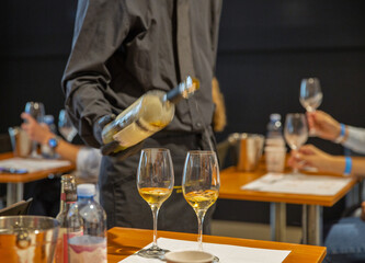 People visit wine tasting.