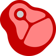 meat logo vector, meat icon vector, meat sticker vector, meat emoji vector