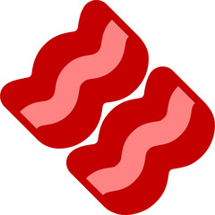 bacon logo vector, bacon icon vector, bacon sticker vector, bacon emoji vector