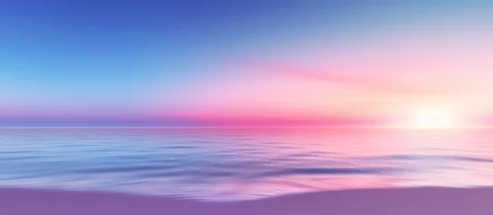Foto op Canvas Pastel blurred gradient sunset background at sunrise soft nature beach peaceful morning outdoor, light, blue, purple, orange, white © gufron