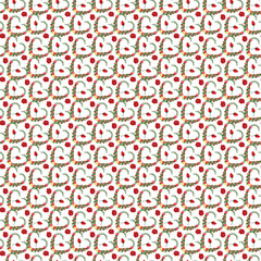 Free vector hand drawn valentine's pattern .