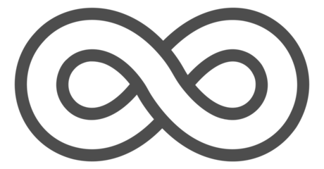 Fotobehang Limitless symbol. Linear eight sign. Infinite loop © YummyBuum