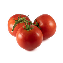 Tomato isolated on white background. With clipping path. Full depth of field.