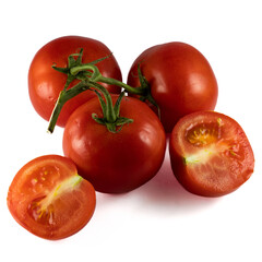 Fototapeta premium Tomato isolated on white background. With clipping path. Full depth of field.