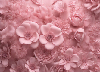 분홍색 꽃 장식