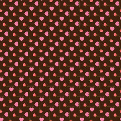 Free vector flat design small flowers pattern design