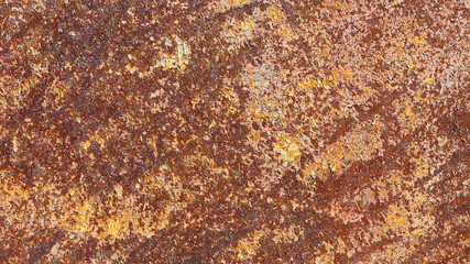 Abstract rusty metal texture, rusty metal background for design with copy space for text, image. Unprotected from atmospheric wet influences Rusty metal. Rusty metal texture background