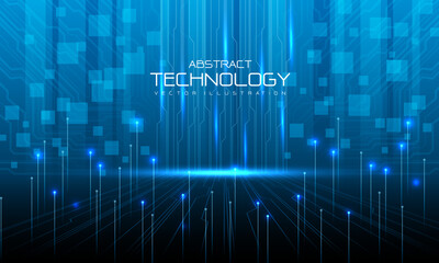 Abstract technology pink blue concept innovation futuristic data internet network connection background vector