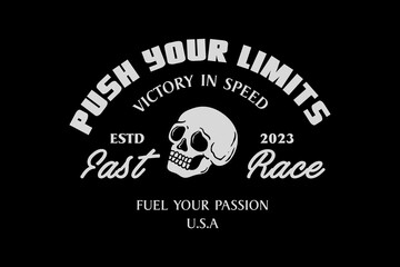 Motorcycle badges club emblems tshirt design Retro  Racing Typography Graphics