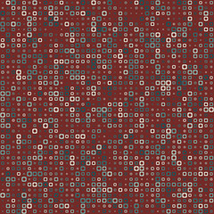 Seamless geometric pattern. Rounded square frames in multiple colors. Earthy tones with a touch of warmth. Exceptional vector illustration.