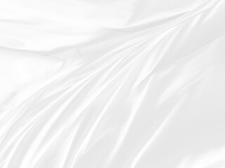 Obraz premium beauty silky shine abstract line on soft white fabricmulti curve background