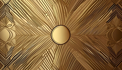 Luxury golden wallpaper. Art Deco Pattern, Vip invitation background texture for print, fabric, packaging design, invite. Vintage vector illustration.