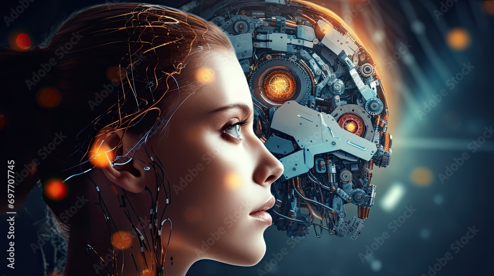 Poster Signifies problem-solving capabilities, decision-making, and learning abilities in machines