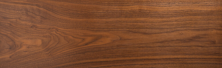 Single board of american black walnut with oil finish for texture