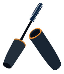 Mascara. Vector illustration isolated on white background.