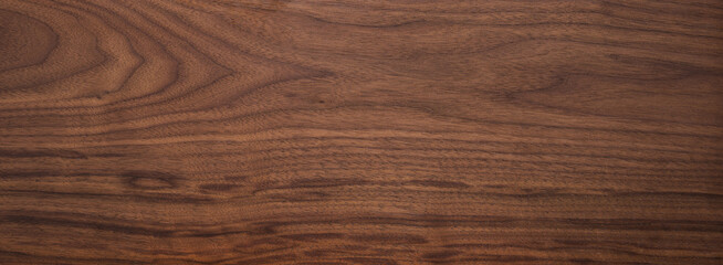 Single board of american black walnut with oil finish for texture - obrazy, fototapety, plakaty