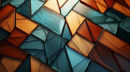 A Vibrant Close-Up of a Glass Wall - obrazy, fototapety, plakaty