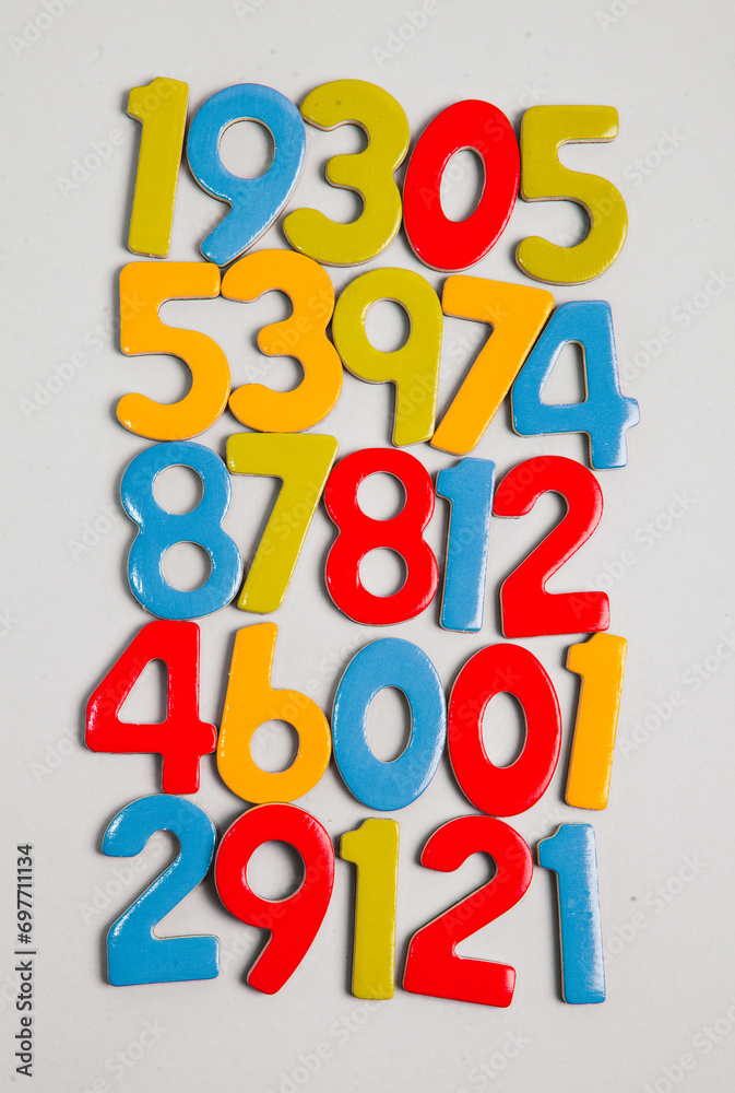 Poster background or texture of numbers. finance data concept. mathematic. banking or currency. business an