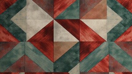 colorful hexagon background cube shape and irregular color with non-repeating pattern red green gray 
