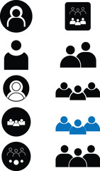  People icon sets ,social network icons.