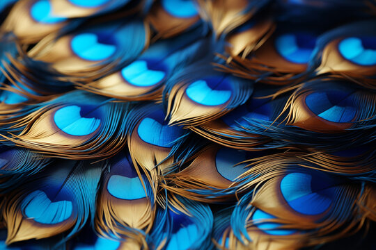 Colorful Peacock Feathers Wallpaper, Carnival Vibes Echo in Colorful Confetti and Exquisite Feathers