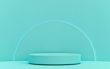 Luxury elegance podium illustration, showcase background for product presentation