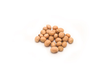 Soybeans isolated on white background