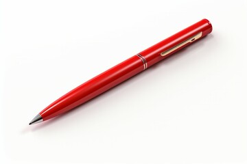 Red pen on white background