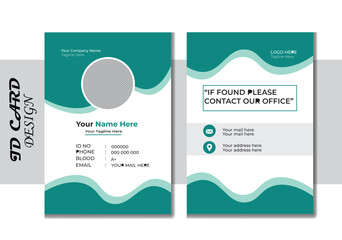 Vector Modern and clean business id card template.