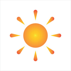 sunny icon simple and aesthetic design art eps 10