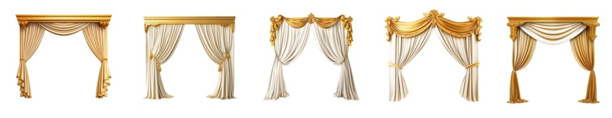 Transparent Gold Curtain Collection