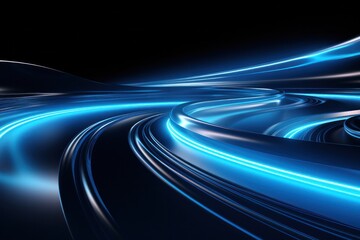 wave, line, colours, design, art, motion, wallpaper, colourful, light, bright. abstract art background image with smooth lines blue color motion likes liquid and wave line light via ai generate.