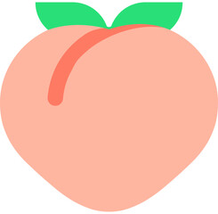 peach vector sticker, peach vector emoji, peach vector design