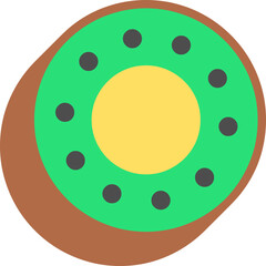 kiwi  vector sticker, kiwi vector emoji, kiwi vector design
