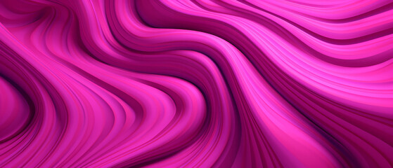 Vibrant pink abstract art with whimsical wavy lines.
