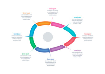 egg shaped informational template. six step informational template. business, web, magazine, internet, annual report infographic template