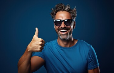 Naklejka premium ai, man, happy, portrait, corporate, lifestyle, male, casual clothes, professional, confident. confident businessman or corporate employee put on casual clothes and stand up likes poses middle it.
