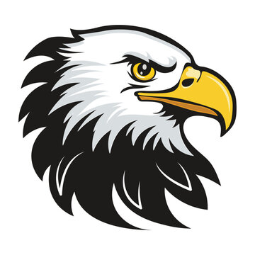 Hand drawn eagle head logo IconThis design is perfect for t-shirts, posters, cards, mugs and more. vector in the form of eps and editable layers 