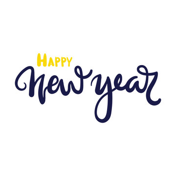 Happy New Year Lettering