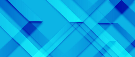 Obraz premium Modern blue abstract geometric background
