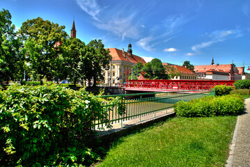 View of Ostrów Tumski Wrocław - obrazy, fototapety, plakaty