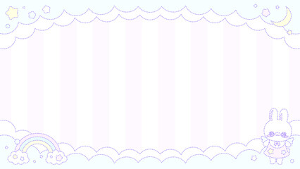 ファンシーウサちゃんスタードリーム壁紙★