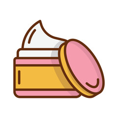 Hair cream icon vector on trendy design